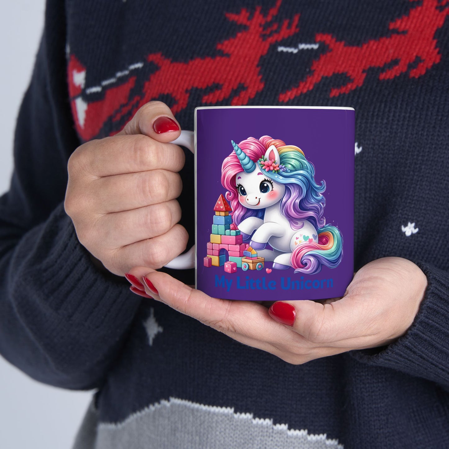 My Little Unicorn Castle Mug 11-15 Ounces Purple