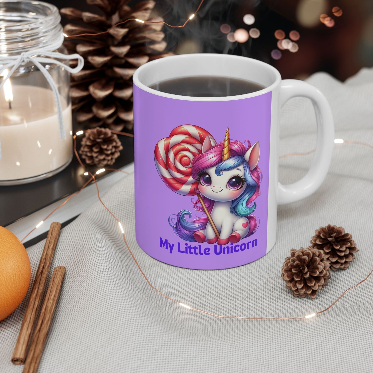 My Little Unicorn Candy Mug 11-15 Ounces Purple
