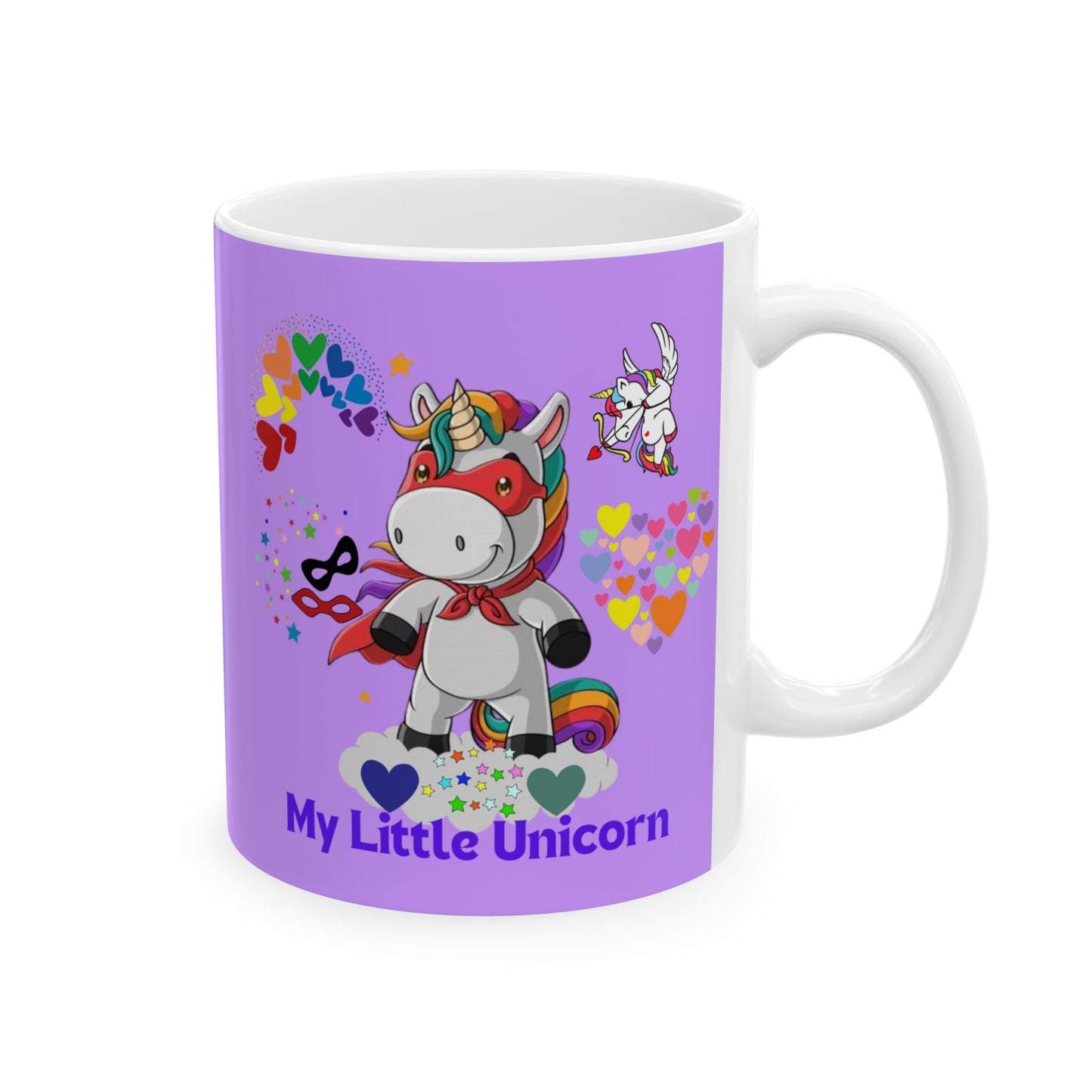 My Little Unicorn Couple Mug 11-15 Ounces White
