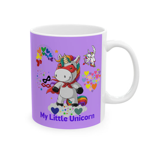 My Little Unicorn Couple Mug 11-15 Ounces White