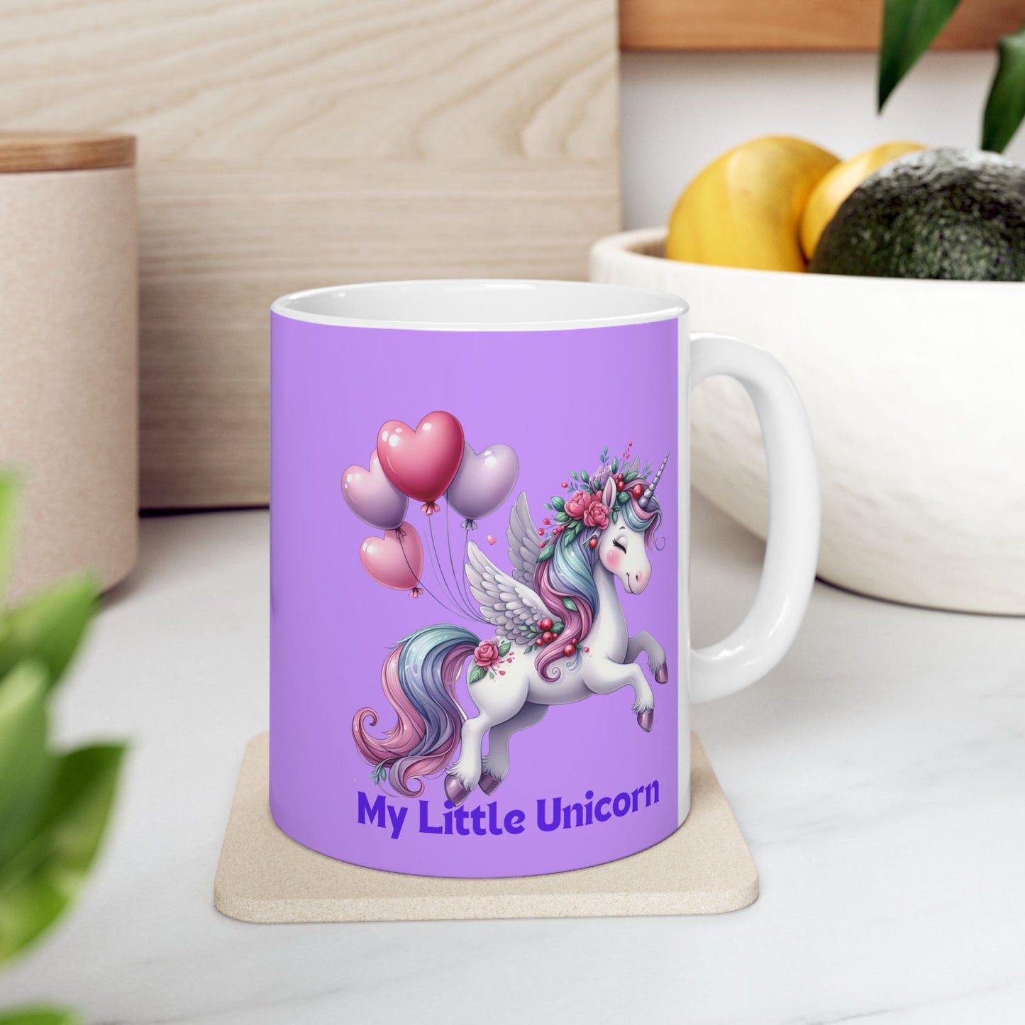 My Little Unicorn Horse Mug 11-15 Ounces Purple