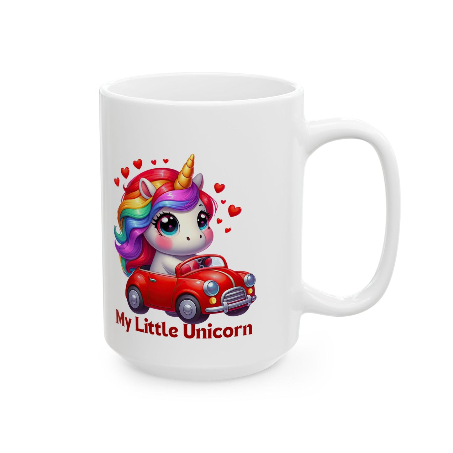 My Little Unicorn Castle Mug 11-15 Ounces White