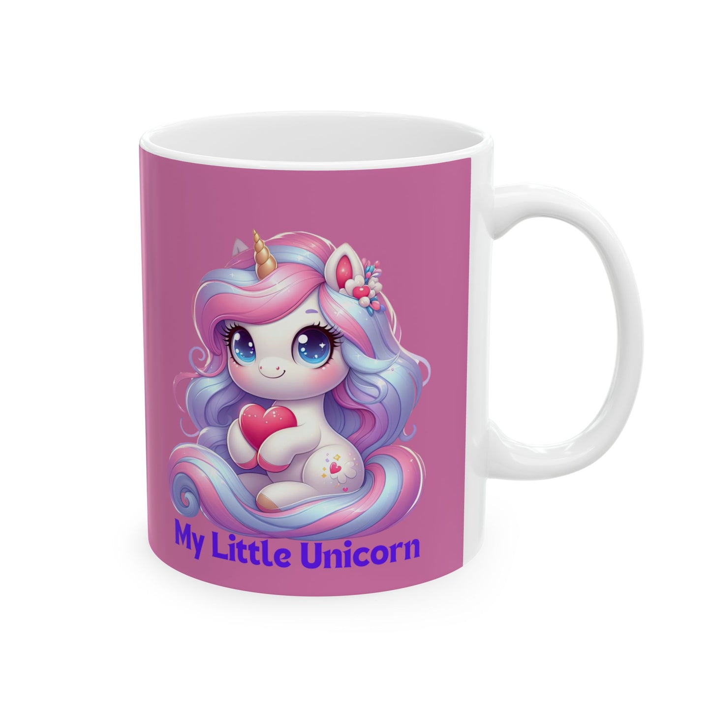 My Little Unicorn Sweet Mug 11-15 Ounces Light Pink