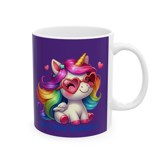My Little Unicorn Rainbow Mug 11-15 Ounces Purple