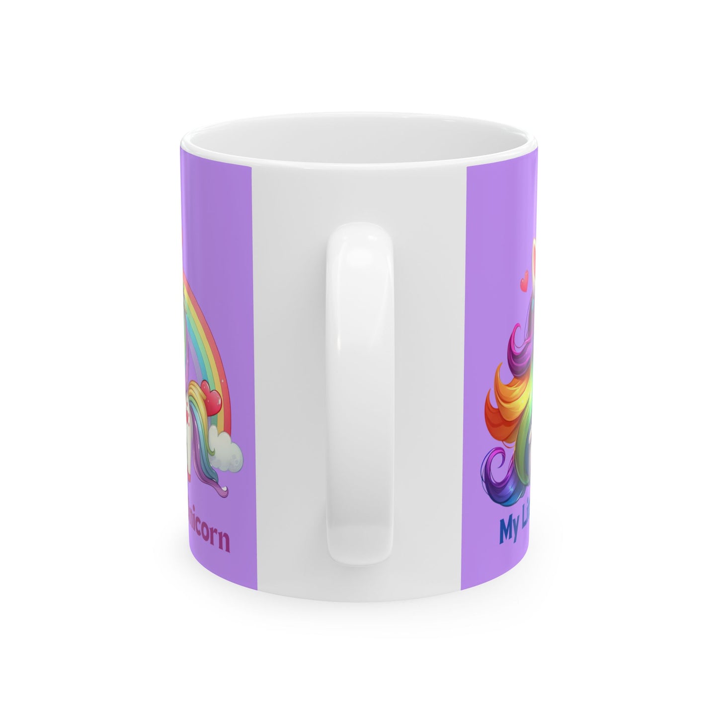 My Little Unicorn Rainbow Mug 11-15 Ounces Purple