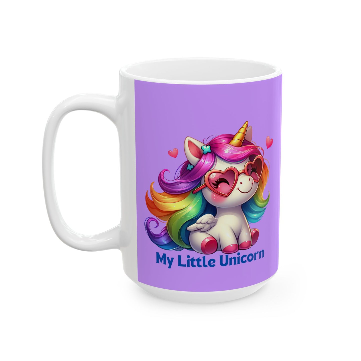 My Little Unicorn Rainbow Mug 11-15 Ounces Purple