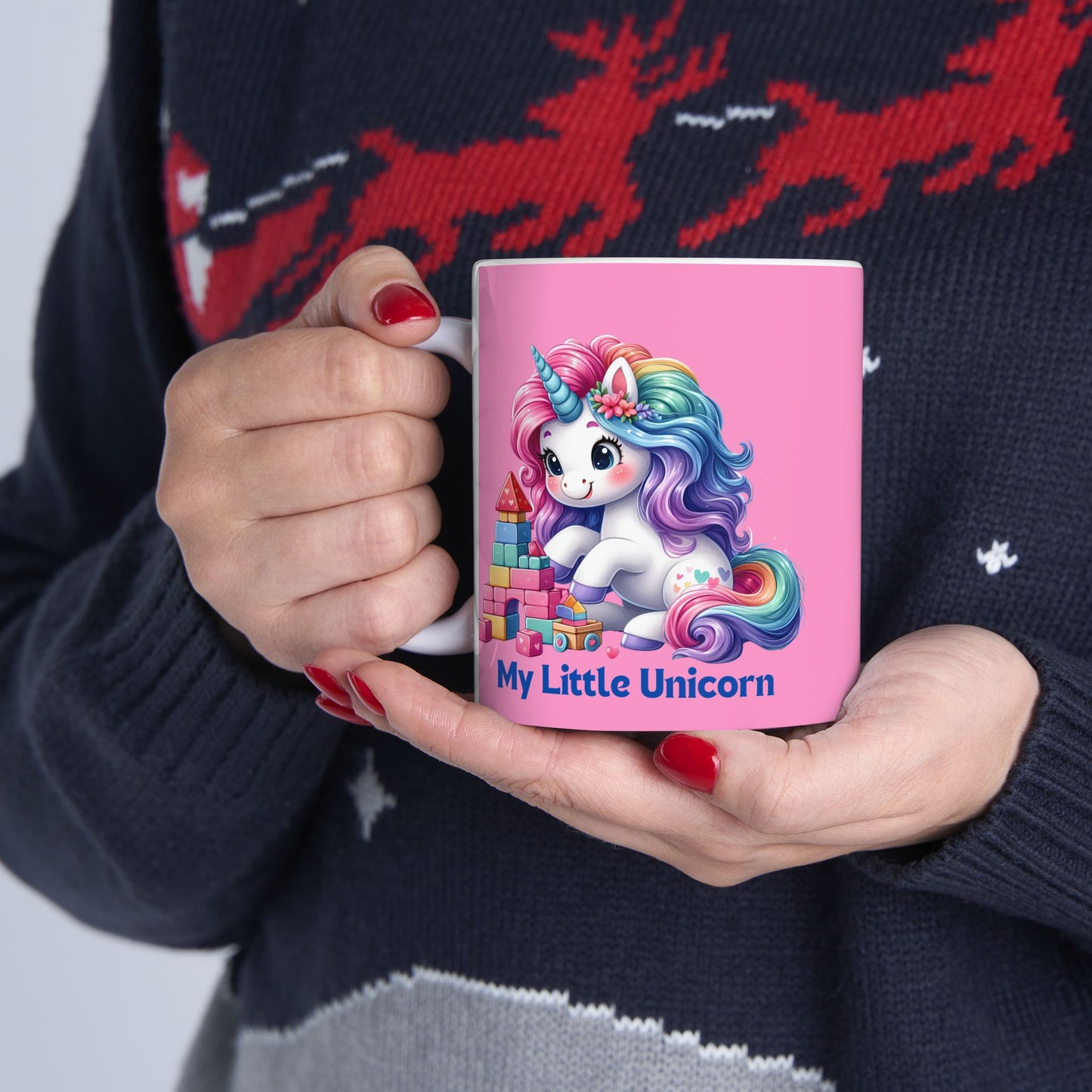My Little Unicorn Candy Mug 11-15 Ounces Pink
