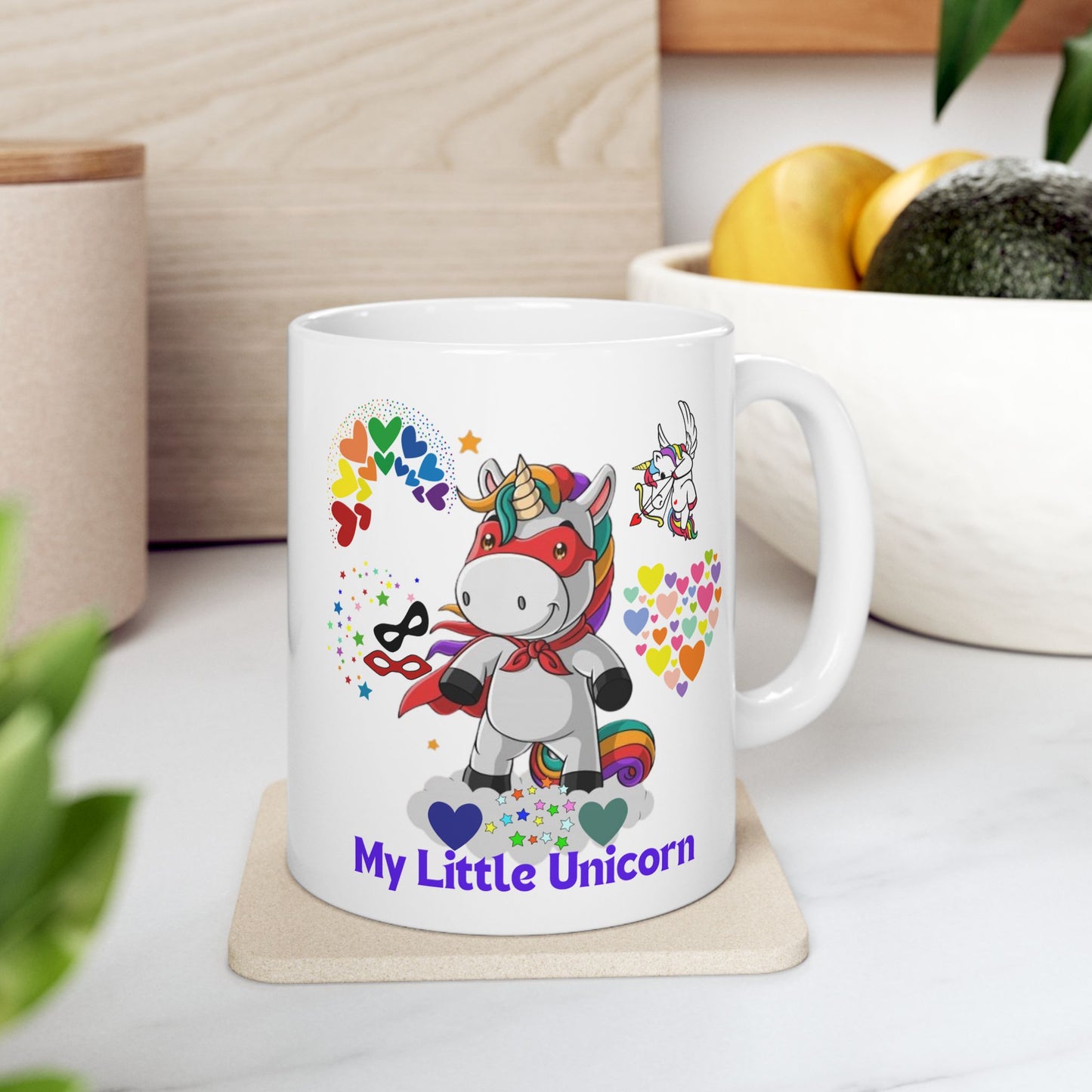 My Little Unicorn Couple Mug 11-15 Ounces White