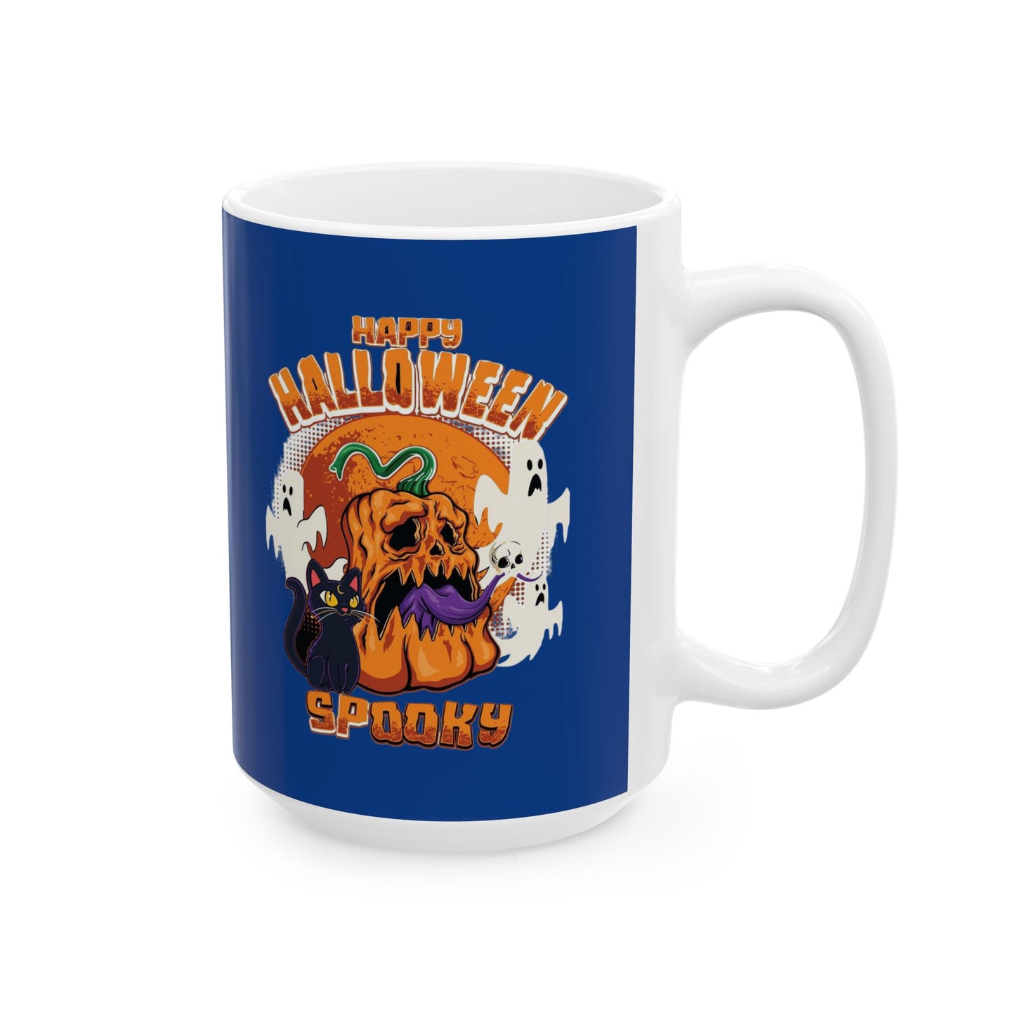 Happy Halloween Mug 11-15 Onces Dark Blue
