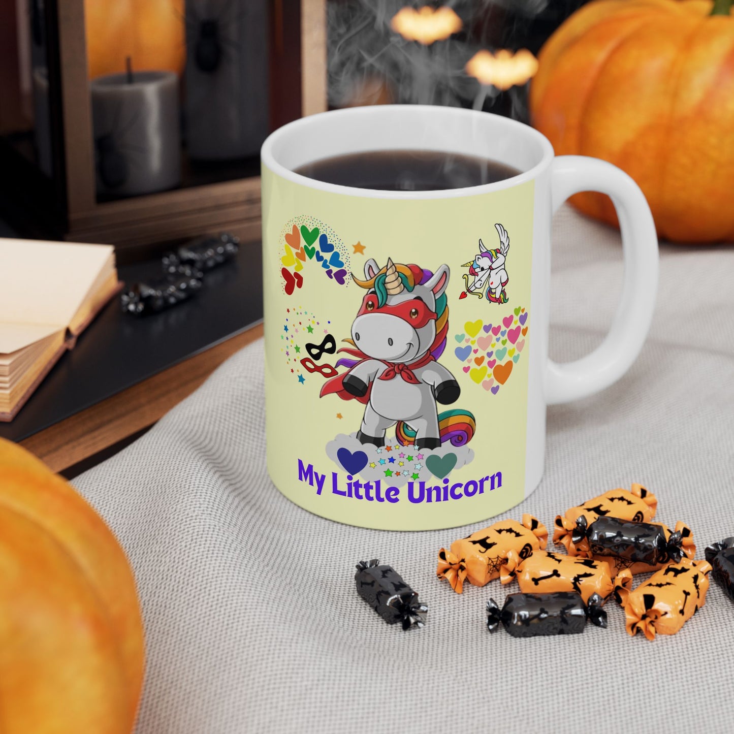 My Little Unicorn Couple Mug 11-15 Ounces Yellow