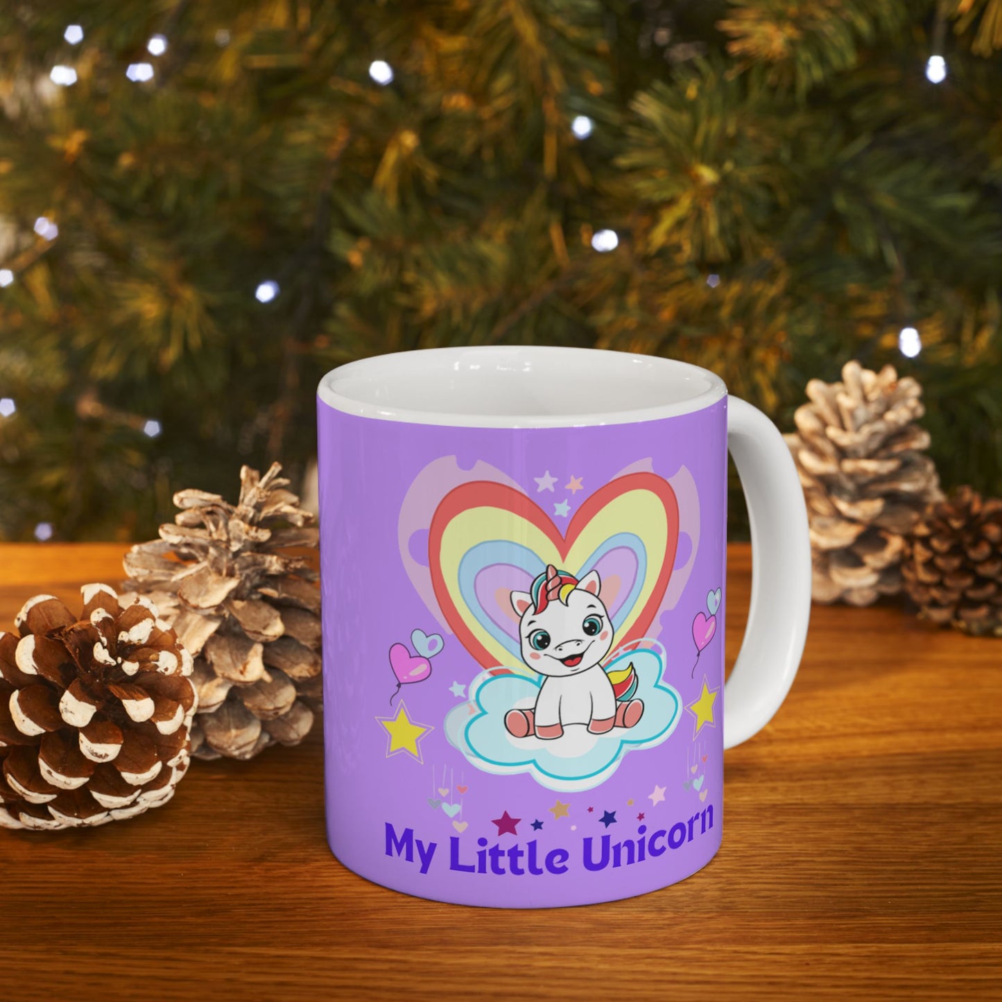 My Little Gold Star Unicorn Mug 11-15 Onces Purple