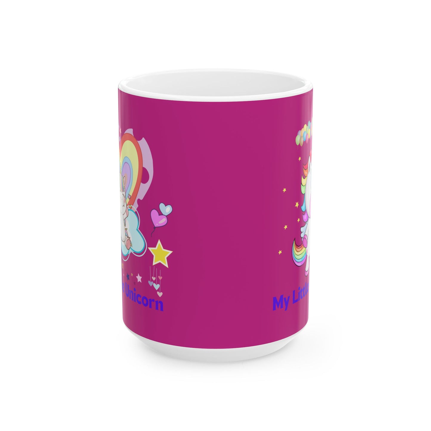 My Little Unicorn Balloons Mug 11-15 Ounces Pink