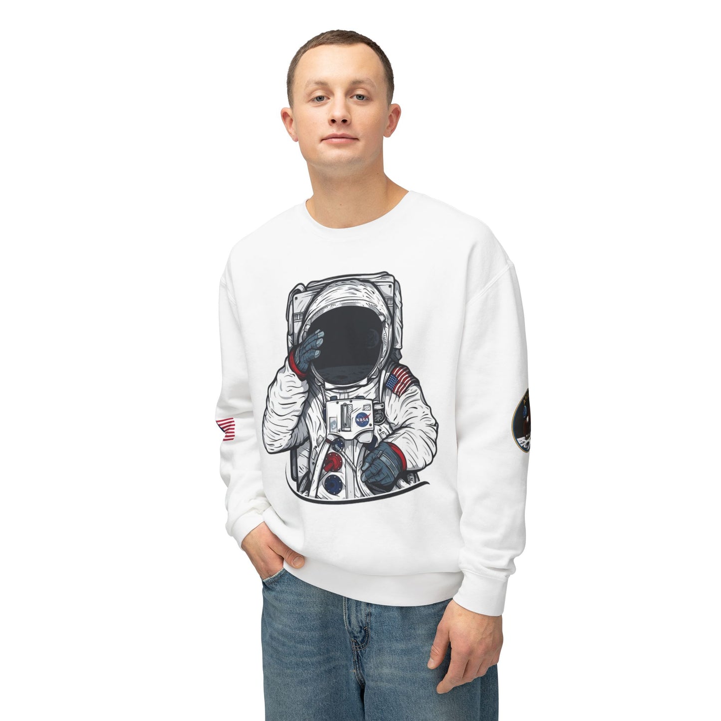 Unisex Long Sleeves Lightweight Crewneck Sweatshirt