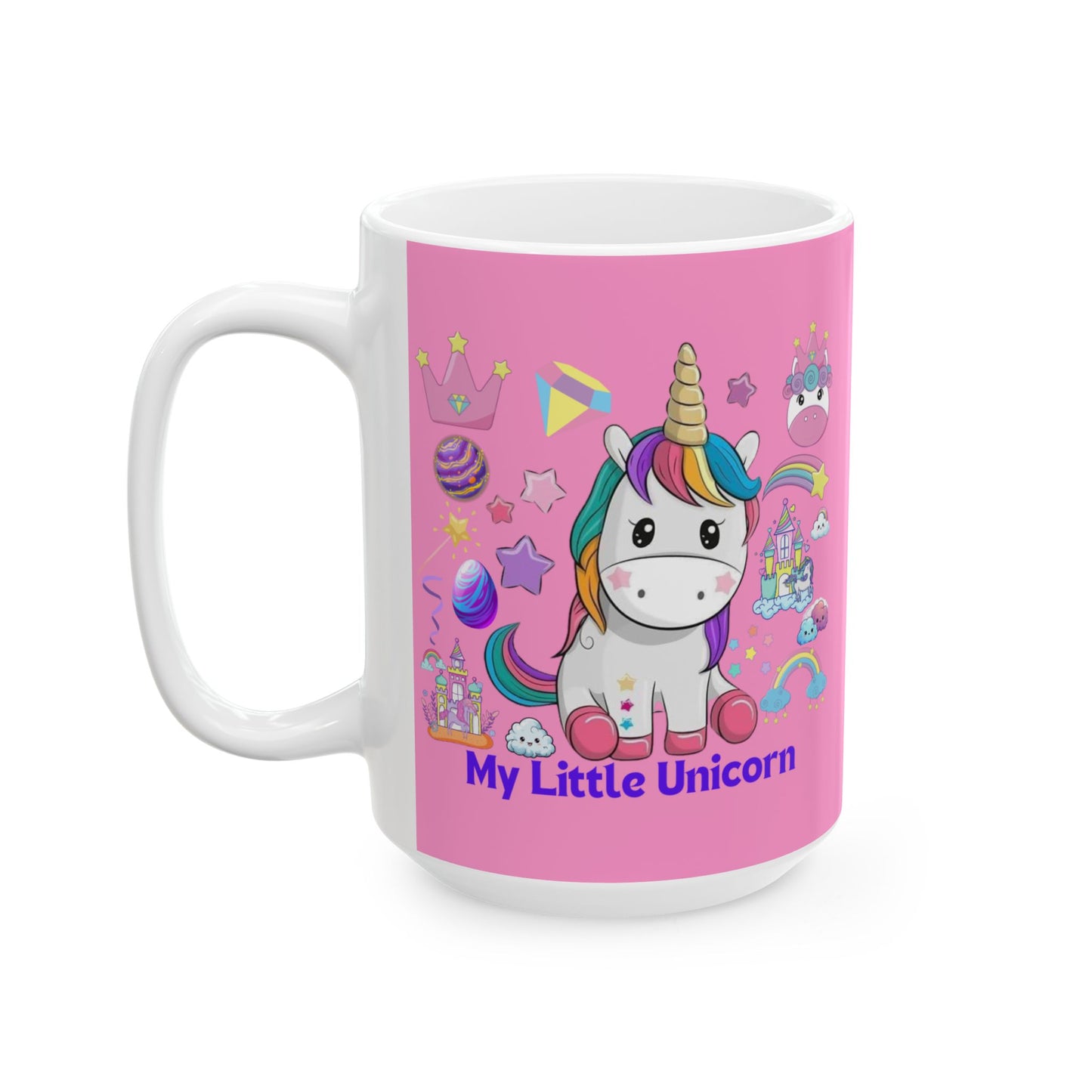 My Little Unicorn Fantasy Mug 11-15 Ounces Pink