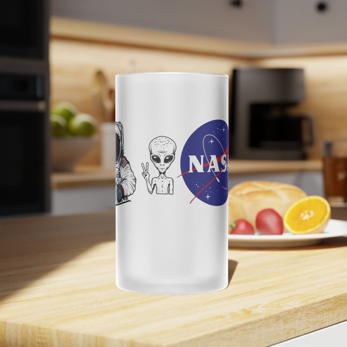 Frosted Glass Beer Mug