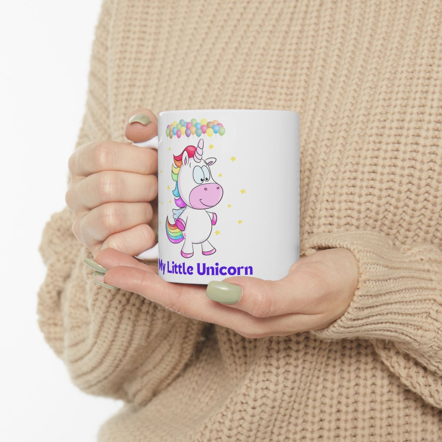 My Little Unicorn Balloons Mug 11-15 Ounces White