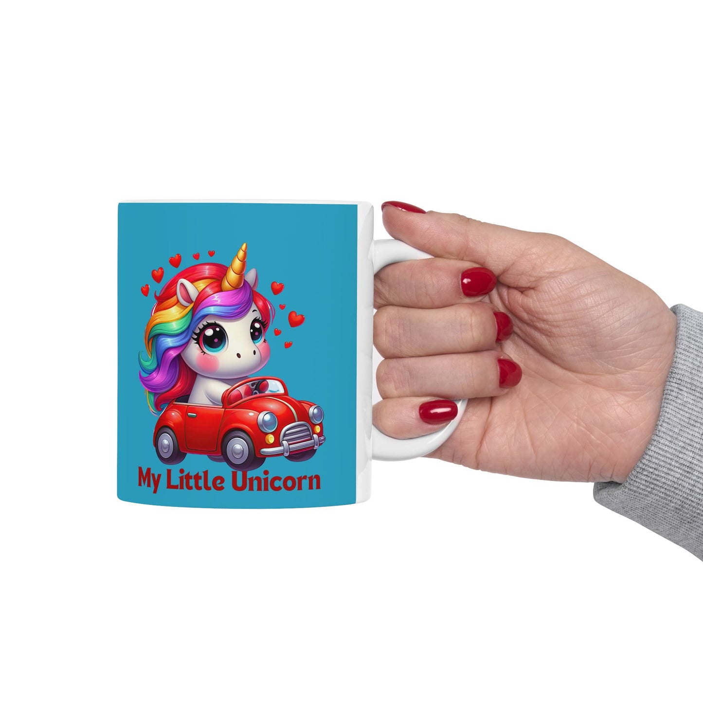 My Little Unicorn Castle Mug 11-15 Ounces Turquoise