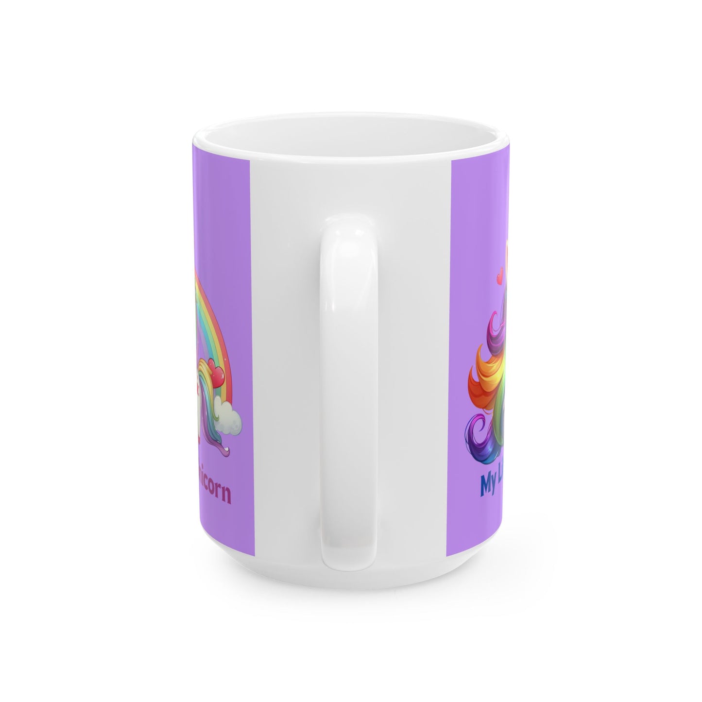 My Little Unicorn Rainbow Mug 11-15 Ounces Purple