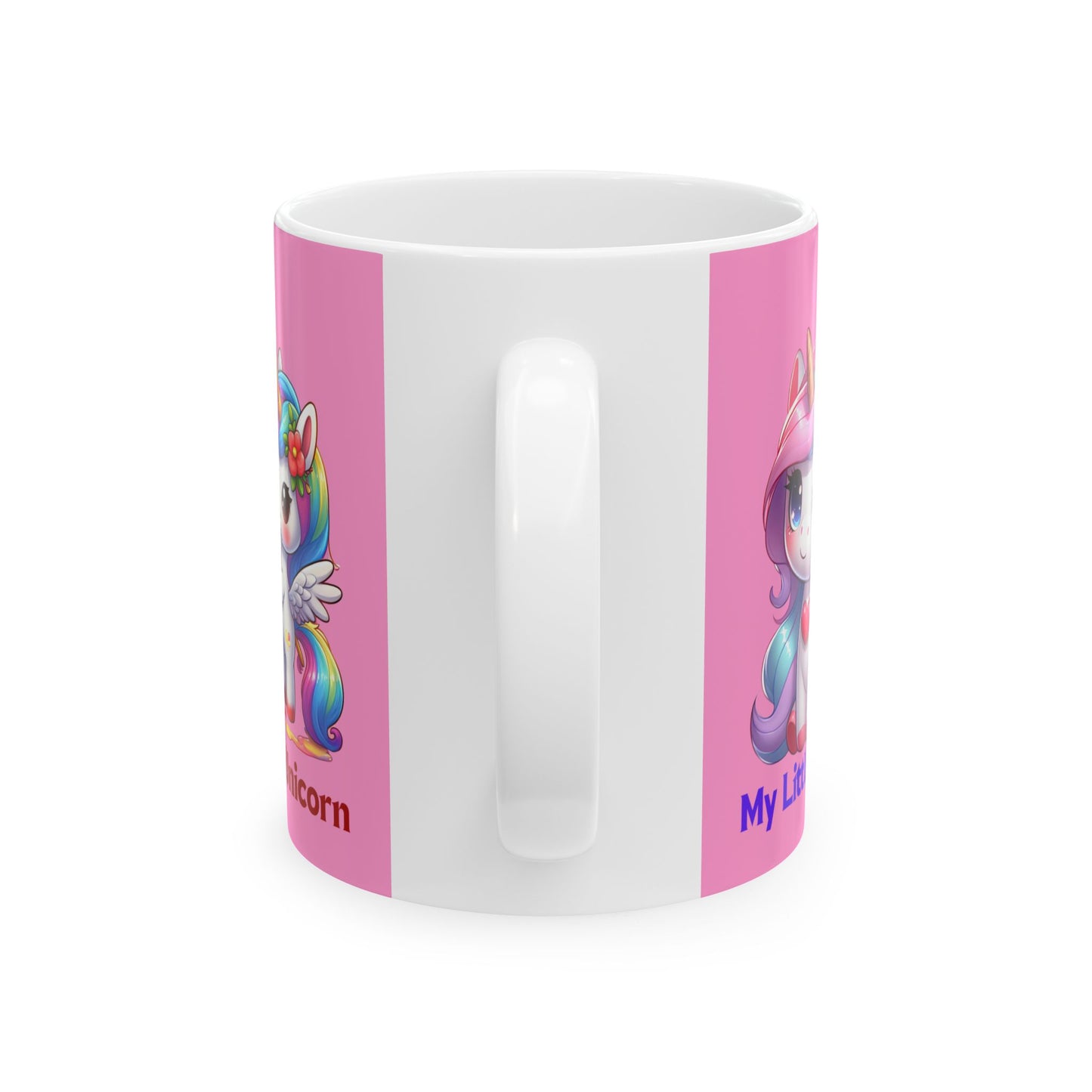 My Little Unicorn Heart Mug 11-15 Ounces Pink
