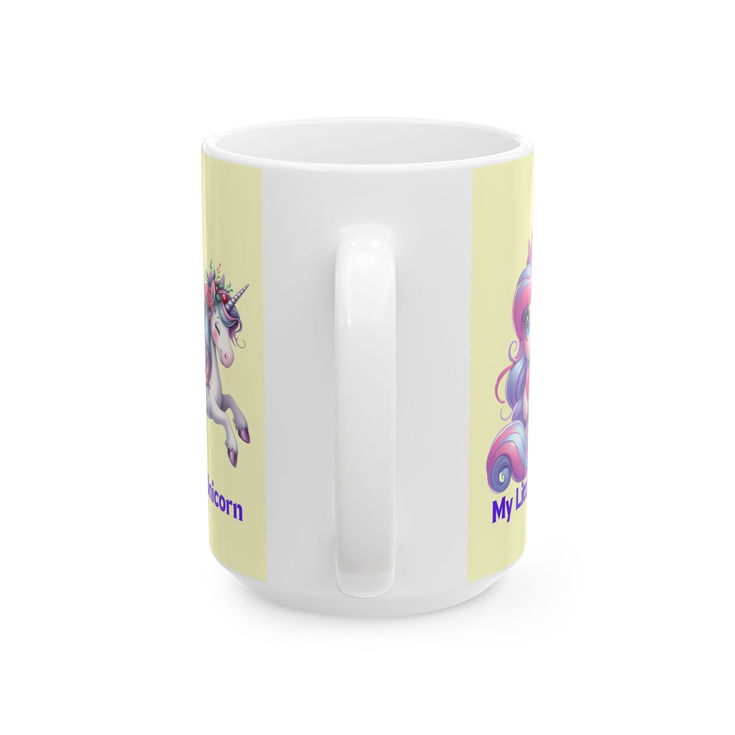 My Little Unicorn Horse Mug 11-15 Ounces Yellow