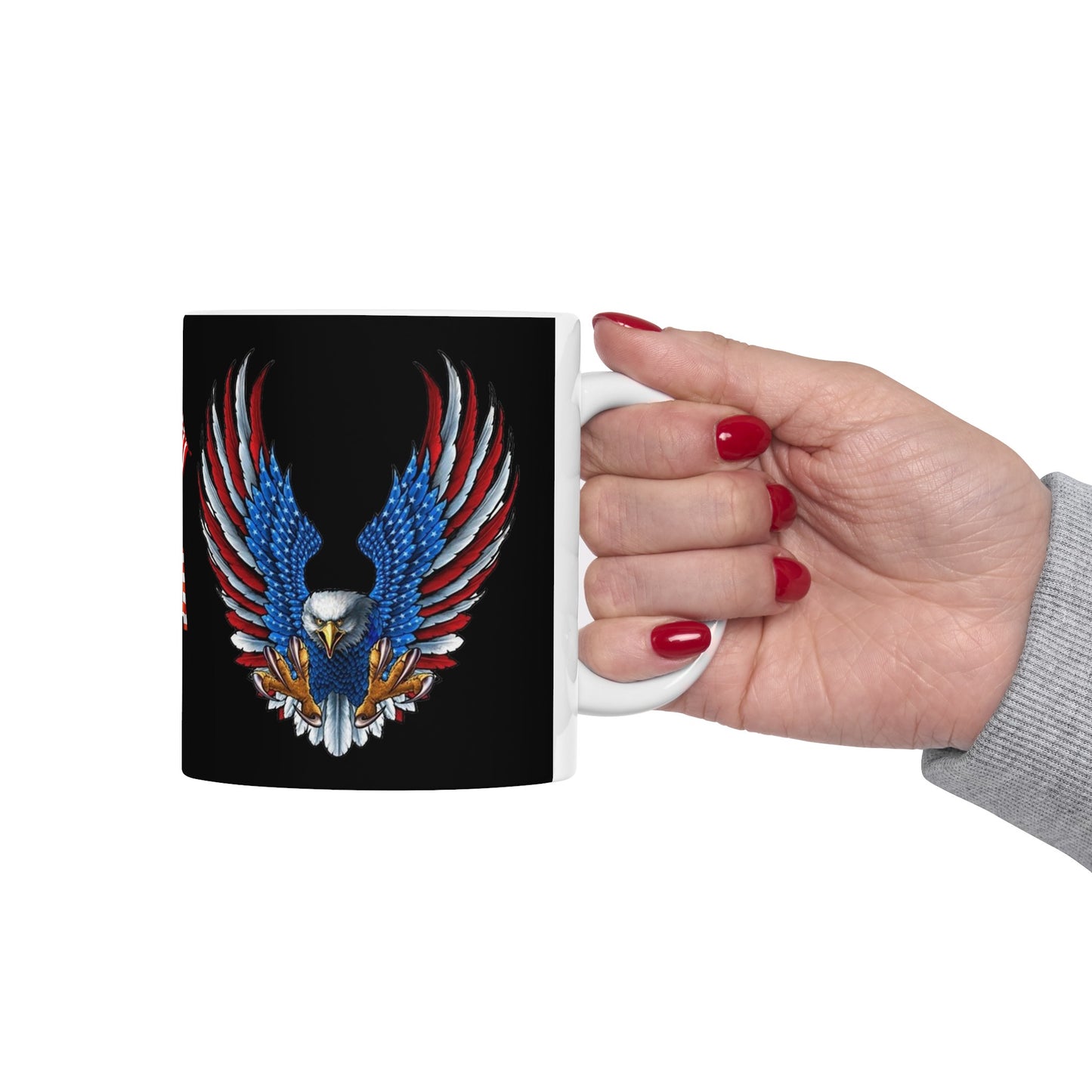 Eagle Usa Mug 11 Ounces Black