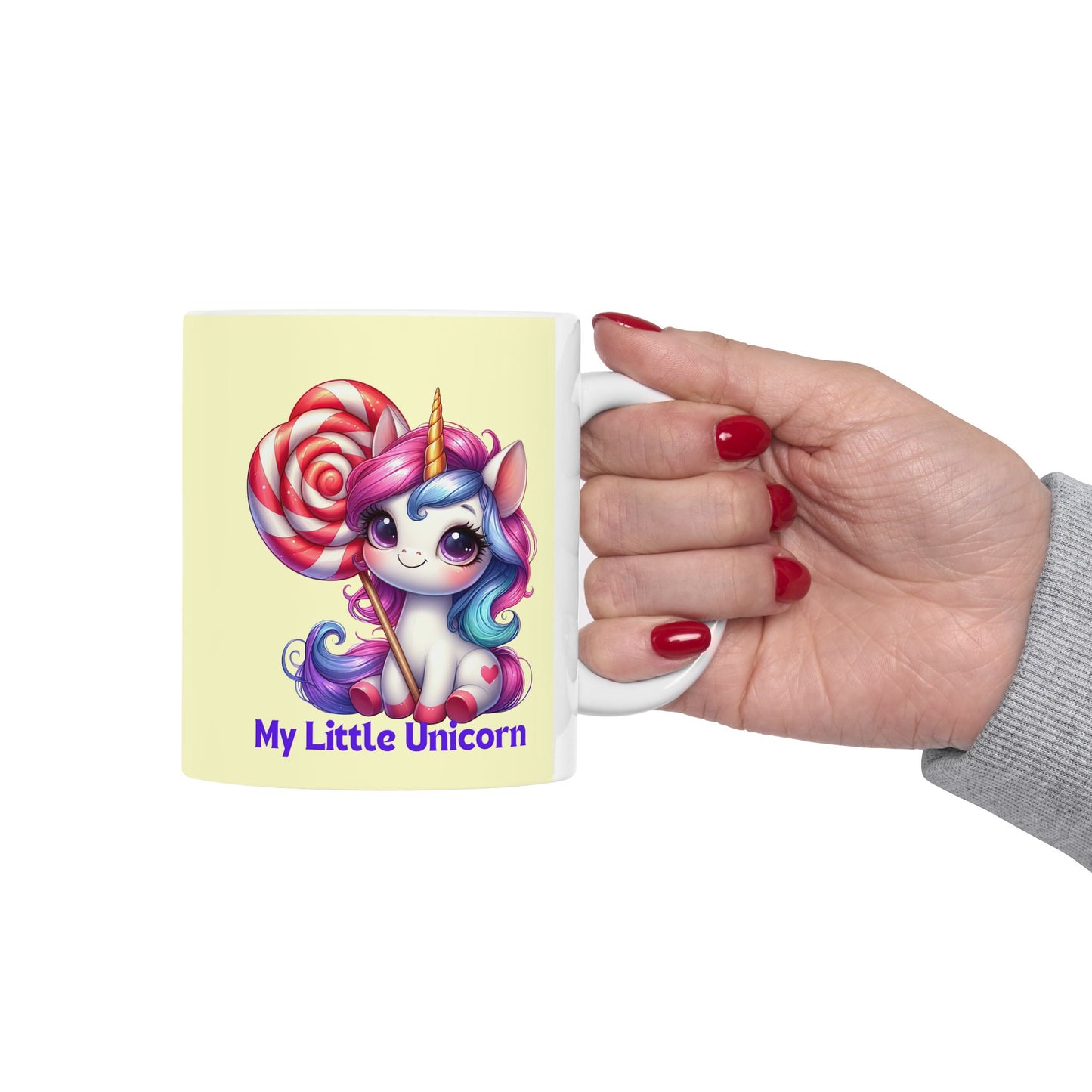 My Little Unicorn Candy Mug 11-15 Ounces Yellow