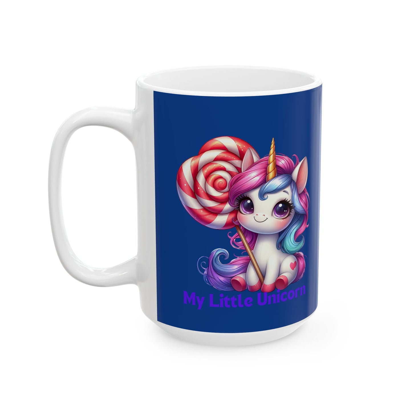 My Little Unicorn Sweet Mug 11-15 Ounces Dark Blue