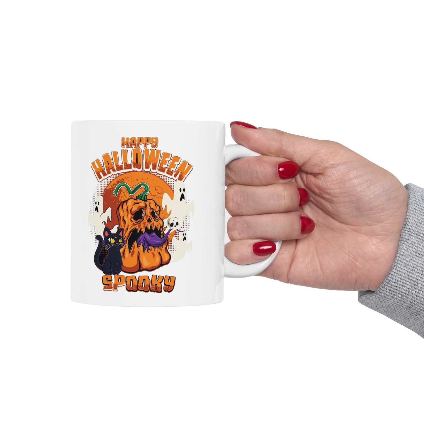 Happy Halloween Mug 11-15 Onces White