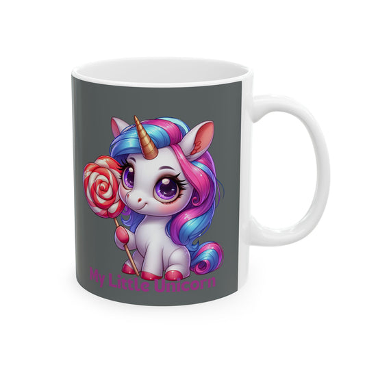 My Little Unicorn Princess Mug 11-15 Ounces Dark Grey