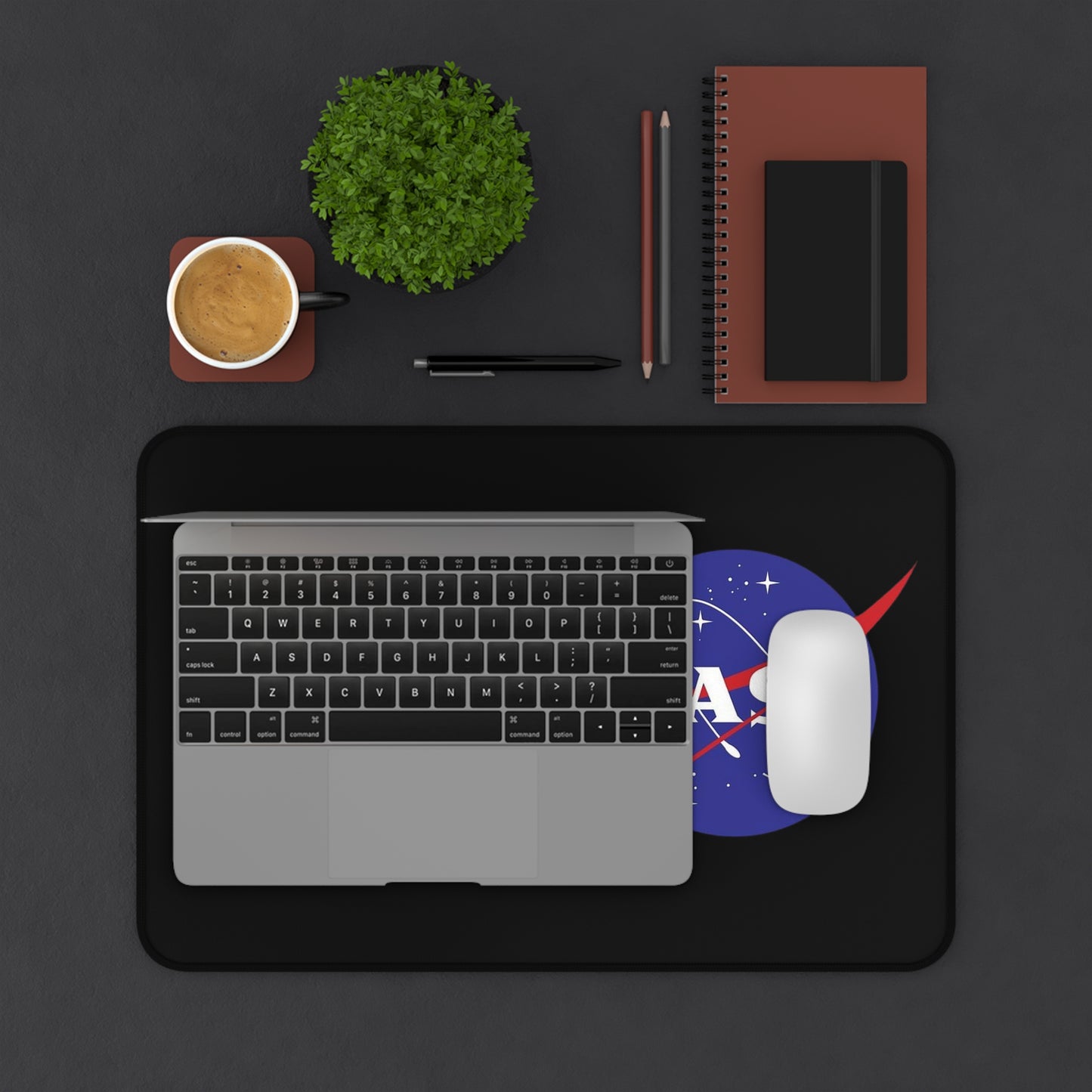 Nasa Mouse Pad Black