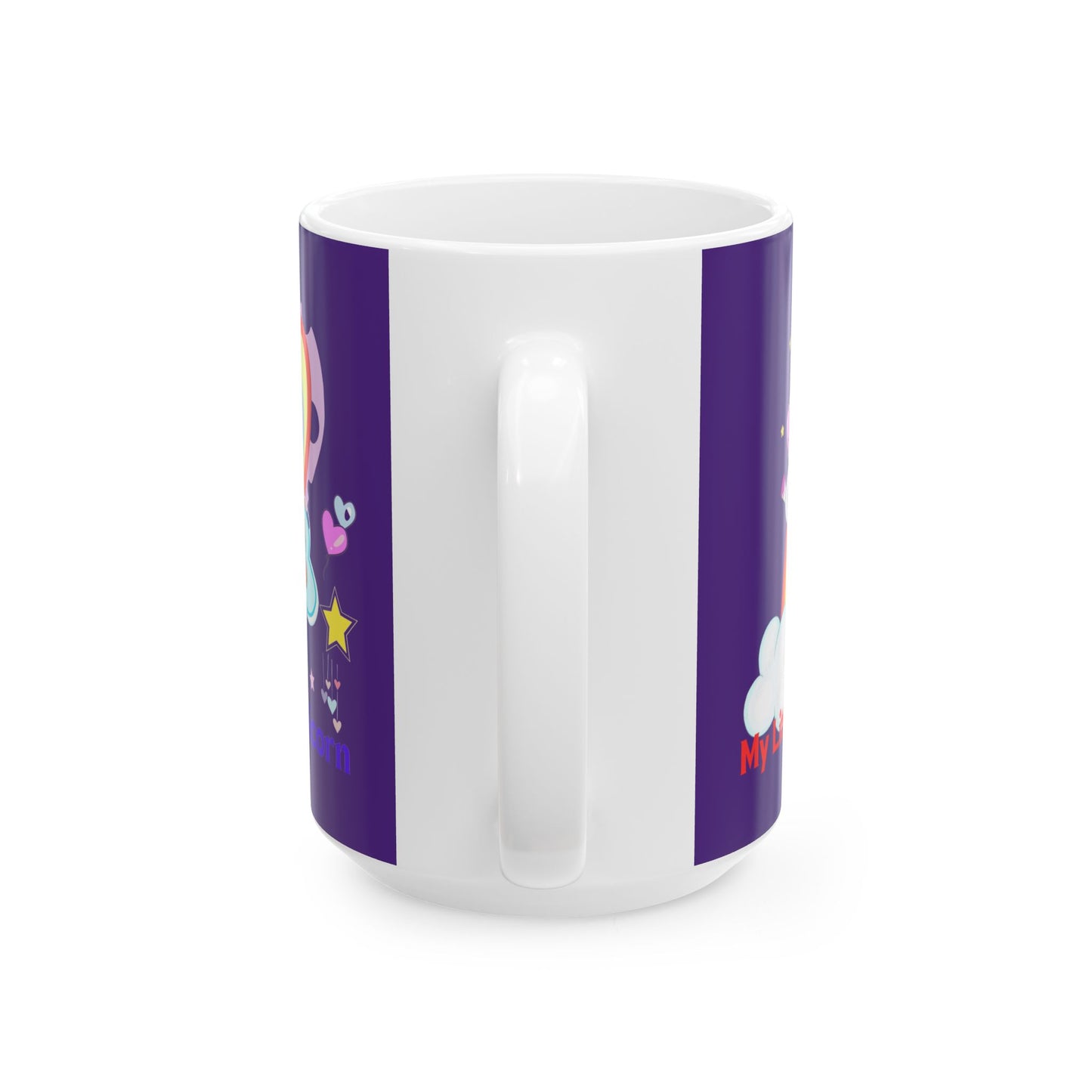 My Little Gold Star Unicorn Mug 11-15 Onces Purple