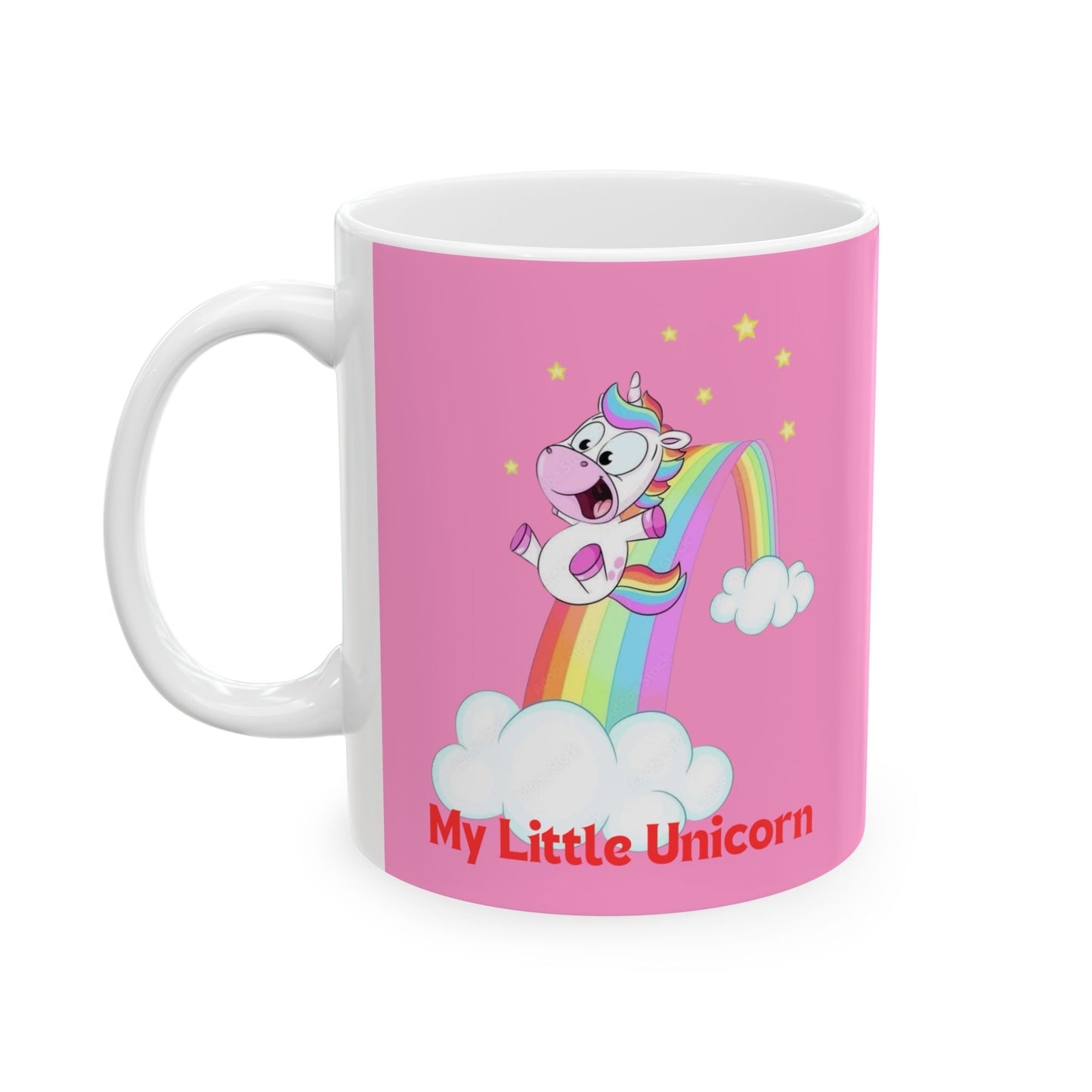 My Little Gold Star Unicorn Mug 11-15 Onces Pink