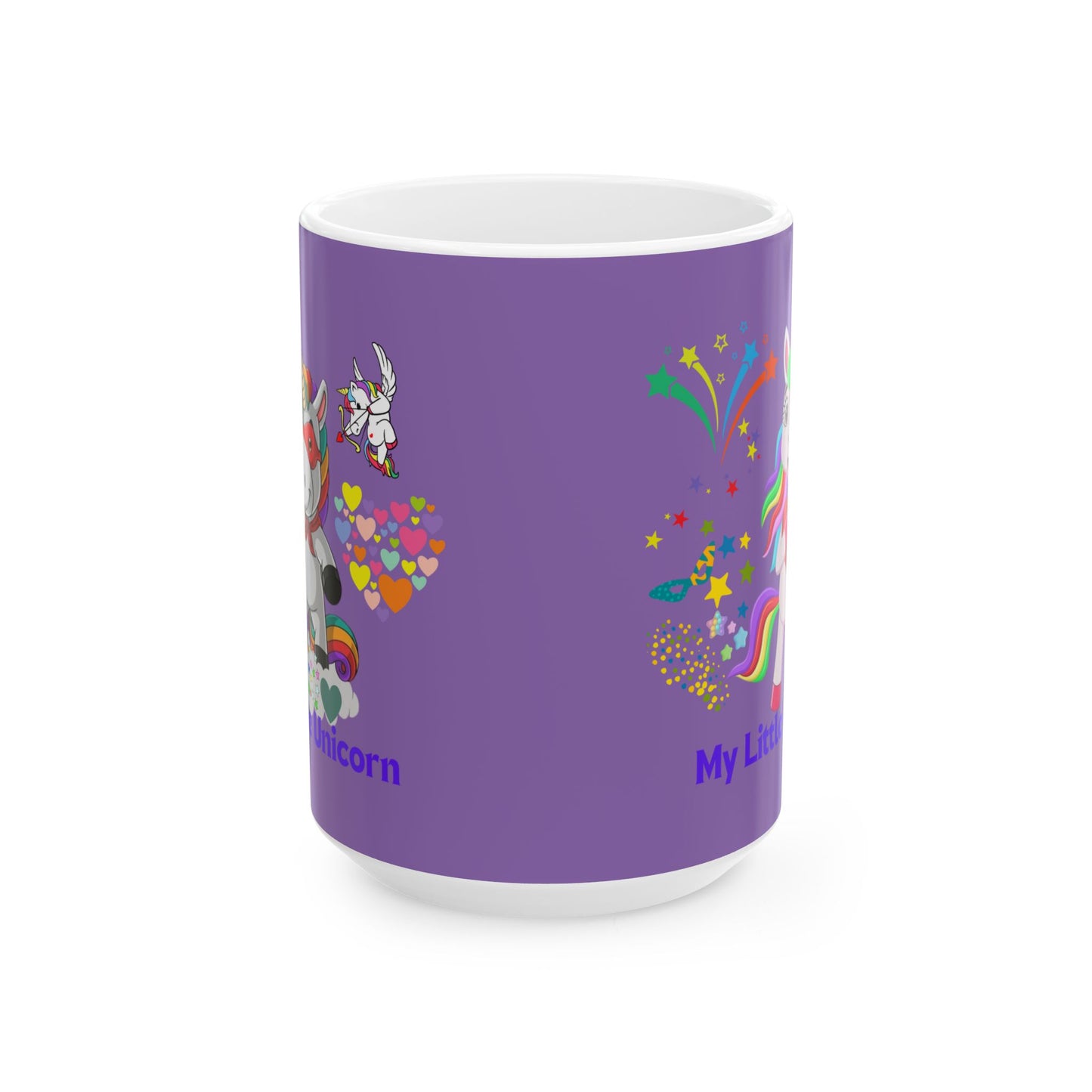 My Little Unicorn Couple Mug 11-15 Ounces Light Purple