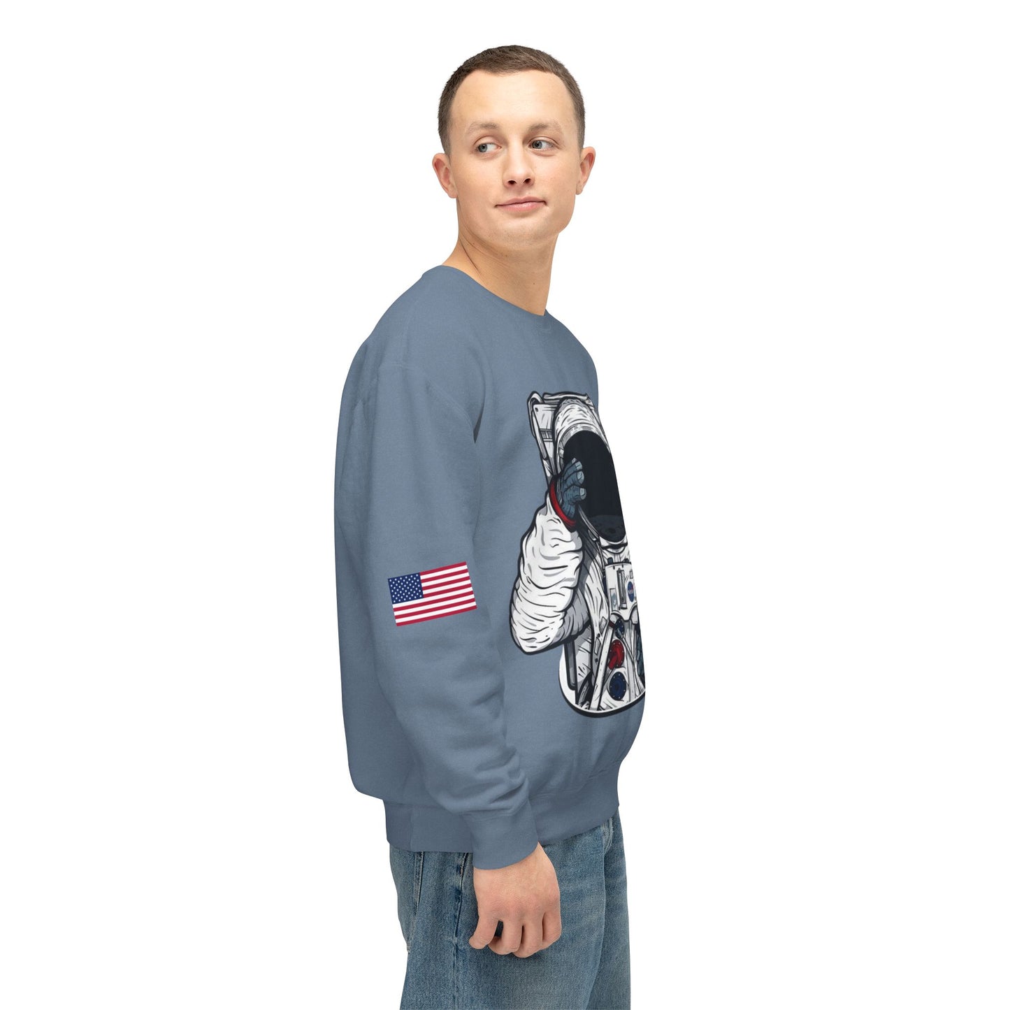 Unisex Long Sleeves Lightweight Crewneck Sweatshirt