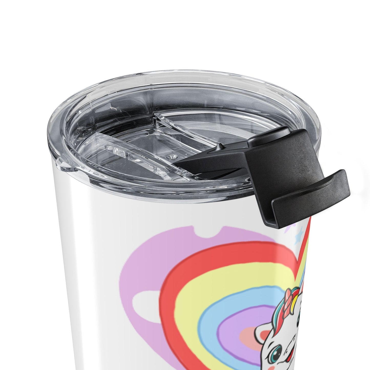 My Little Gold Star Unicorn Tumbler 20 Ounces White