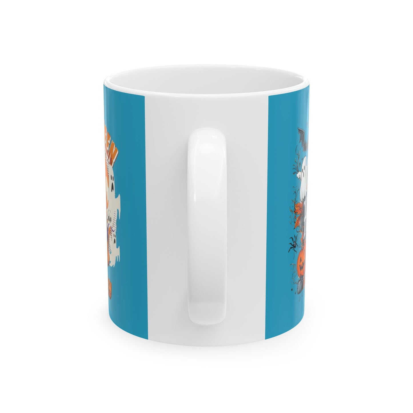 Happy Halloween Mug 11-15 Onces Torquoise