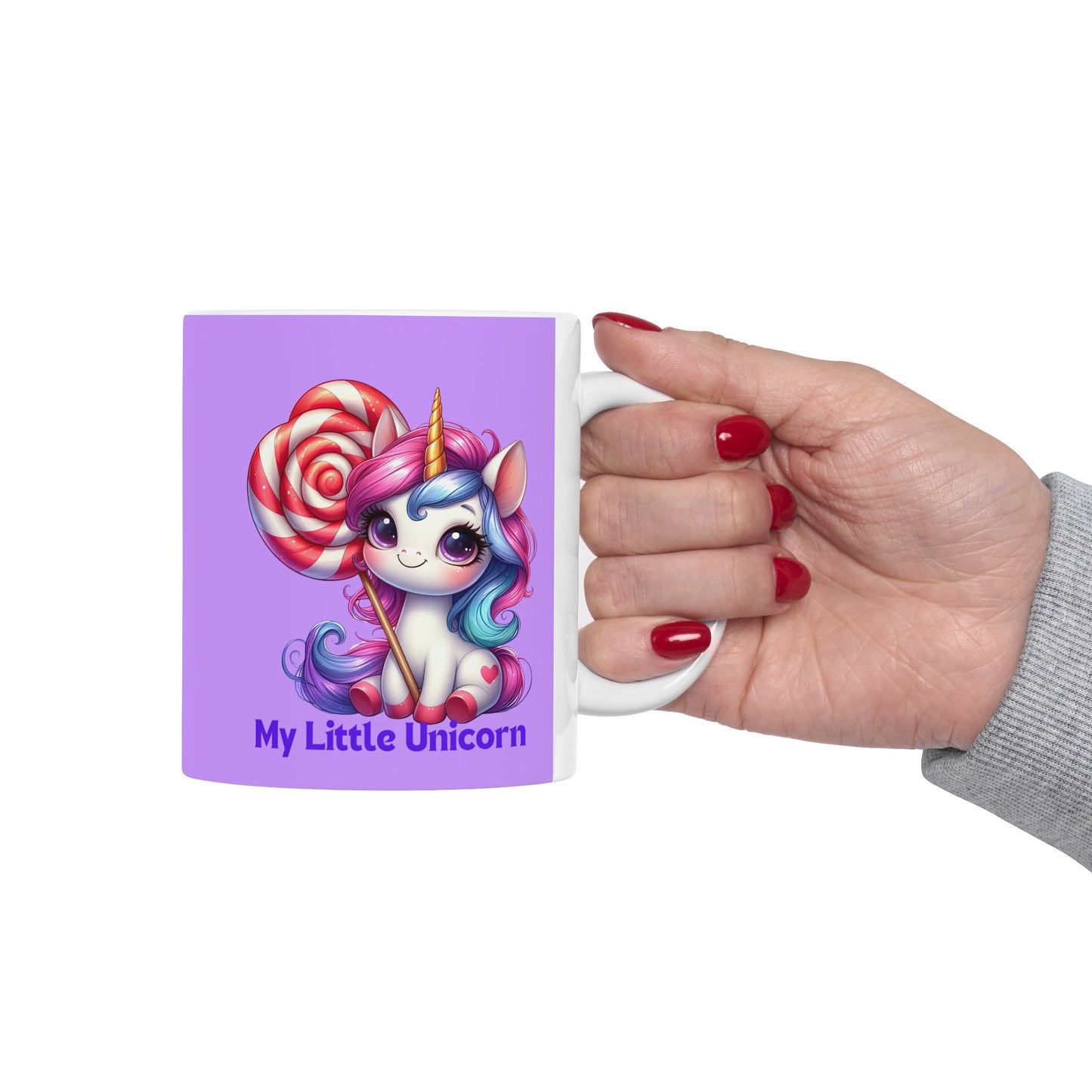 My Little Unicorn Candy Mug 11-15 Ounces Purple