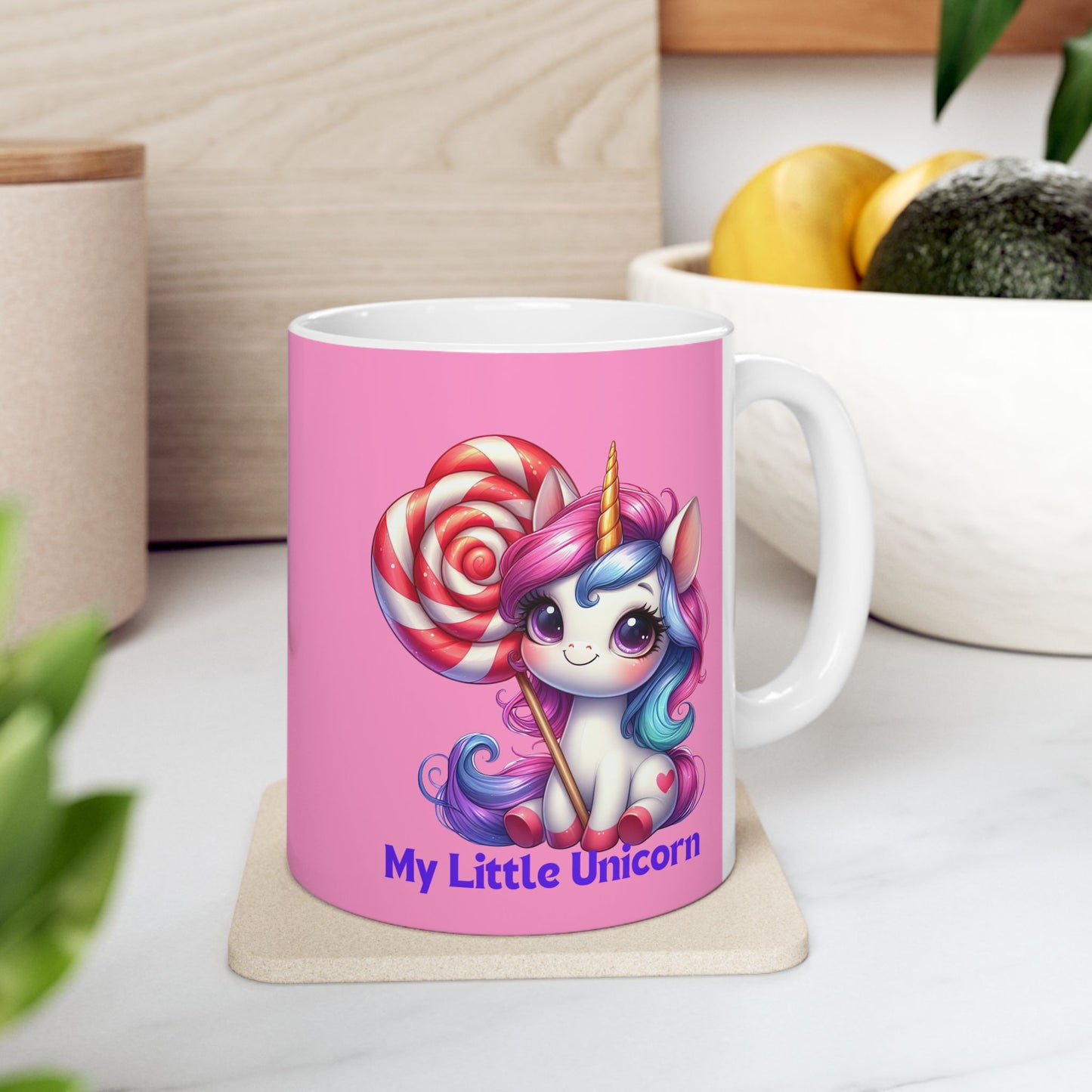 My Little Unicorn Candy Mug 11-15 Ounces Pink