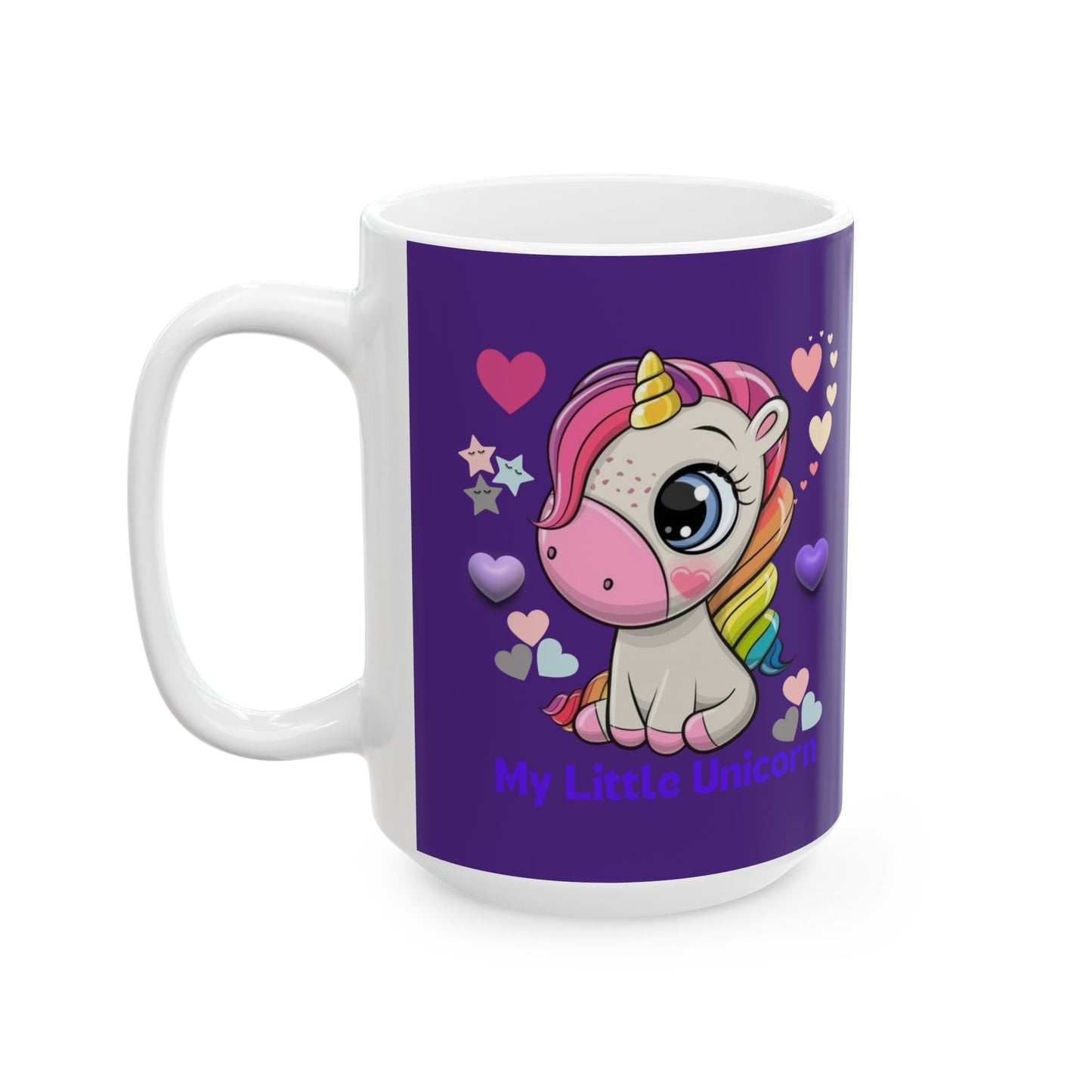 My Little Unicorn Love Mug 11-15 Ounces Purple