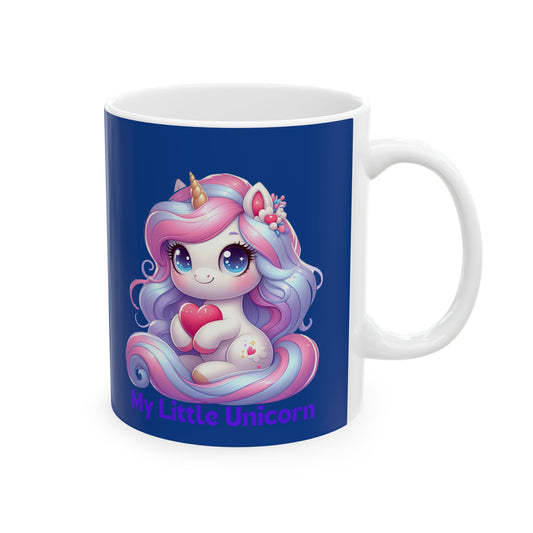 My Little Unicorn Sweet Mug 11-15 Ounces Dark Blue