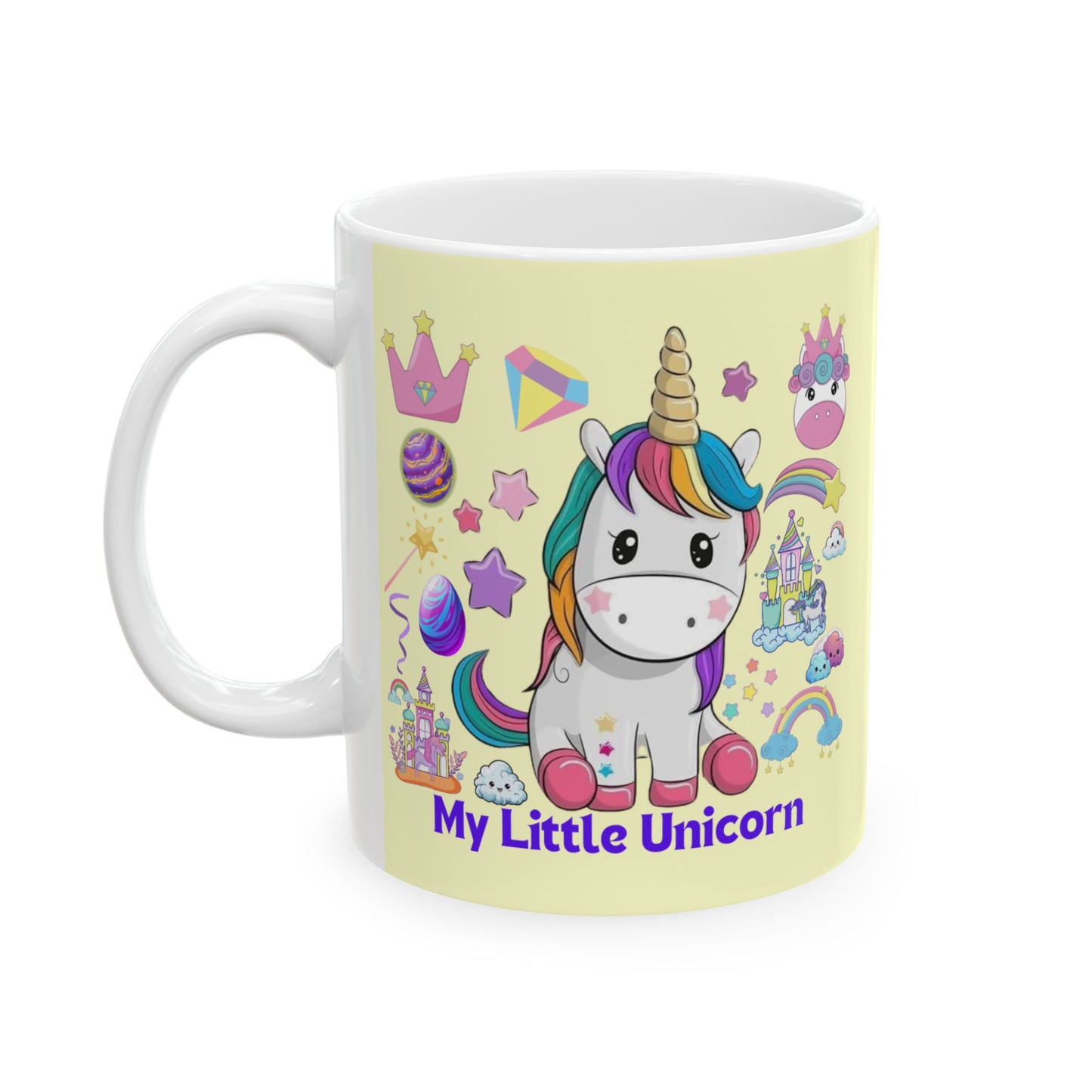 My Little Unicorn Fantasy Mug 11-15 Ounces Yellow