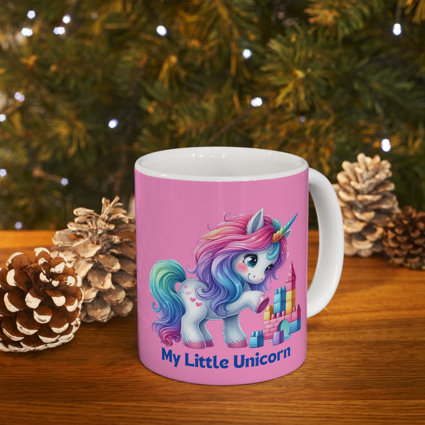 My Little Unicorn Castle Mug 11-15 Ounces Pink
