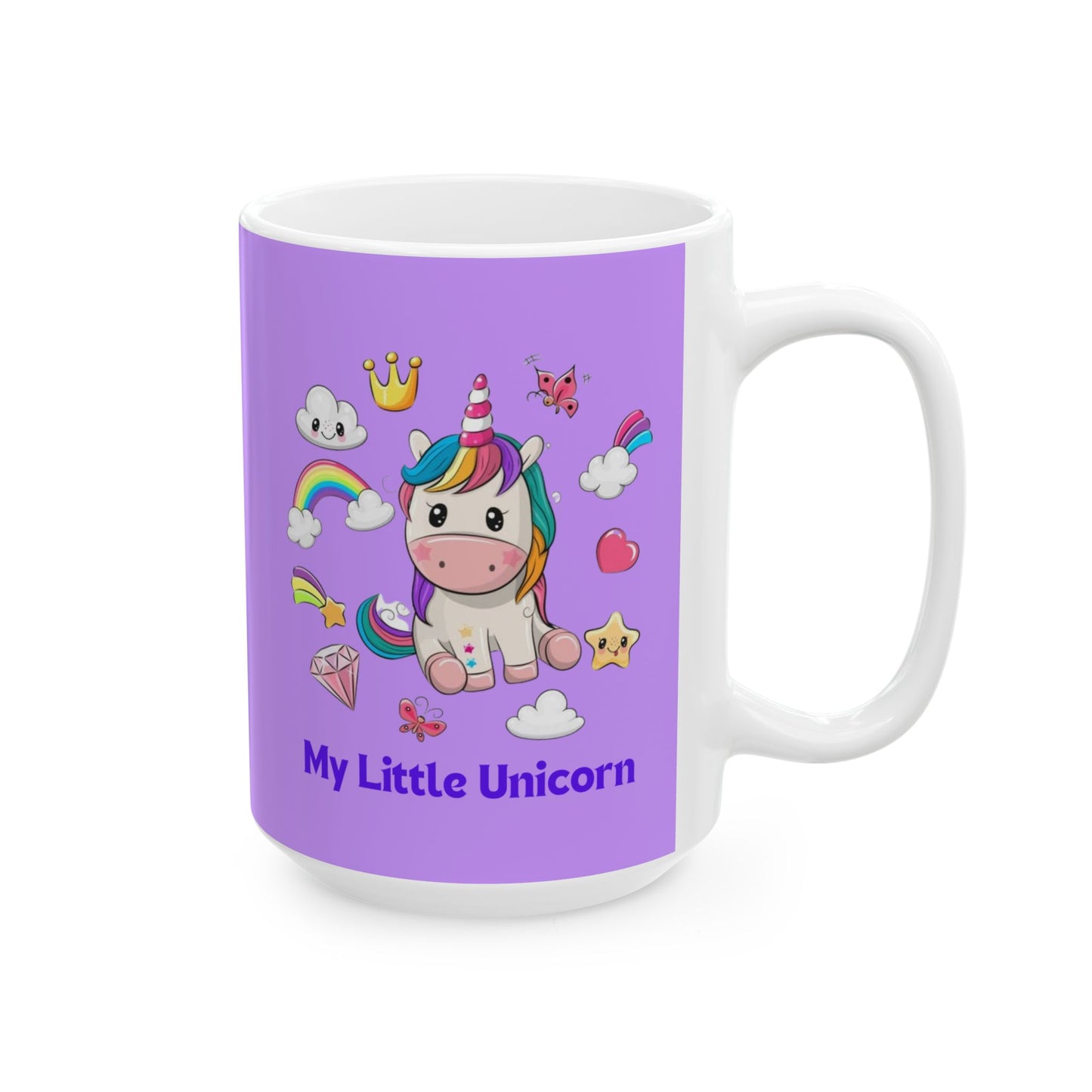 My Little Unicorn Fantasy Mug 11-15 Ounces Purple