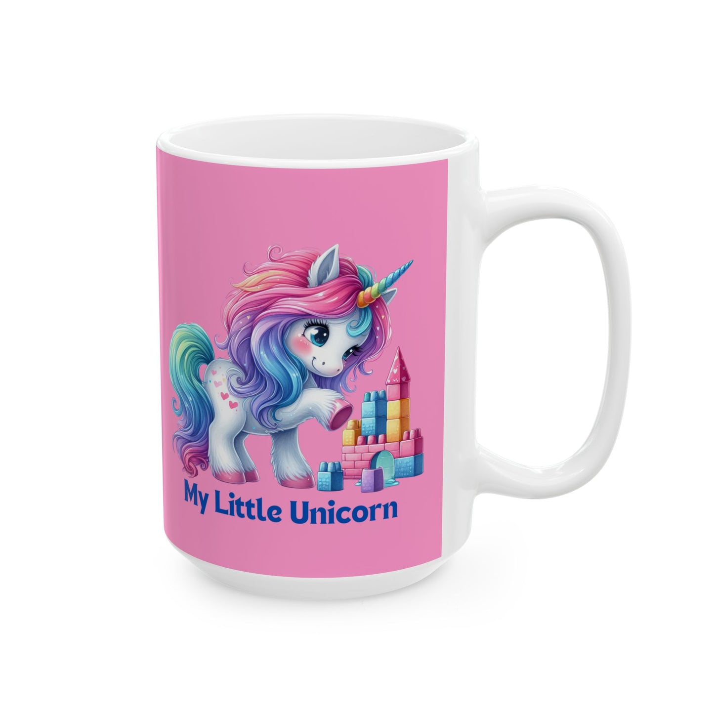 My Little Unicorn Castle Mug 11-15 Ounces Pink
