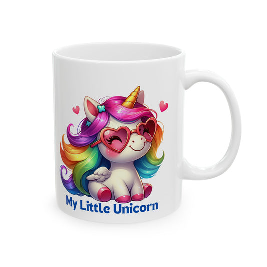 My Little Unicorn Rainbow Mug 11-15 Ounces White
