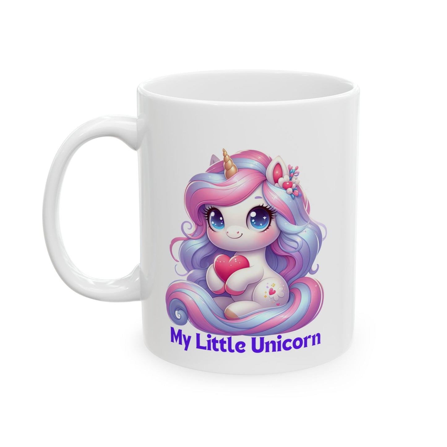 My Little Unicorn Horse Mug 11-15 Ounces White