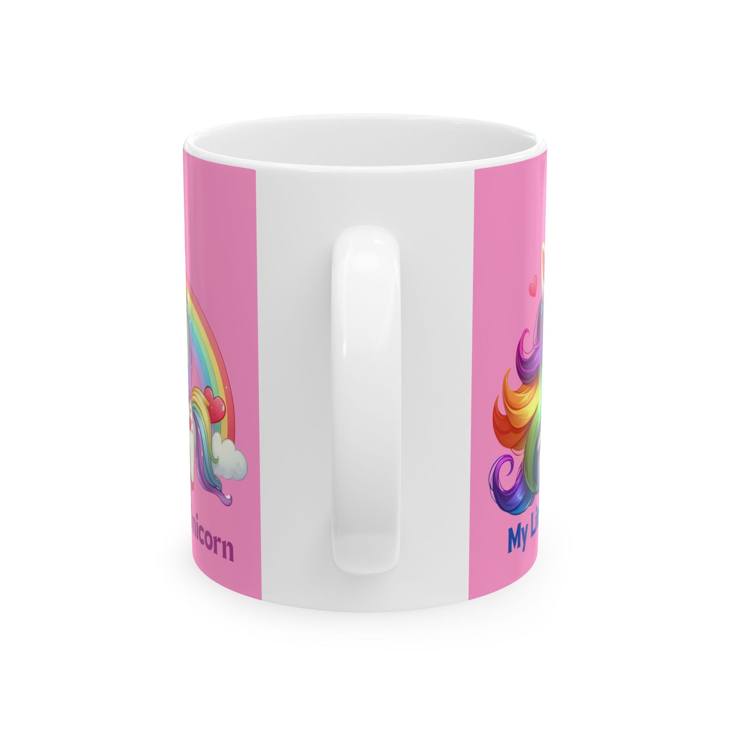 My Little Unicorn Rainbow Mug 11-15 Ounces Pink