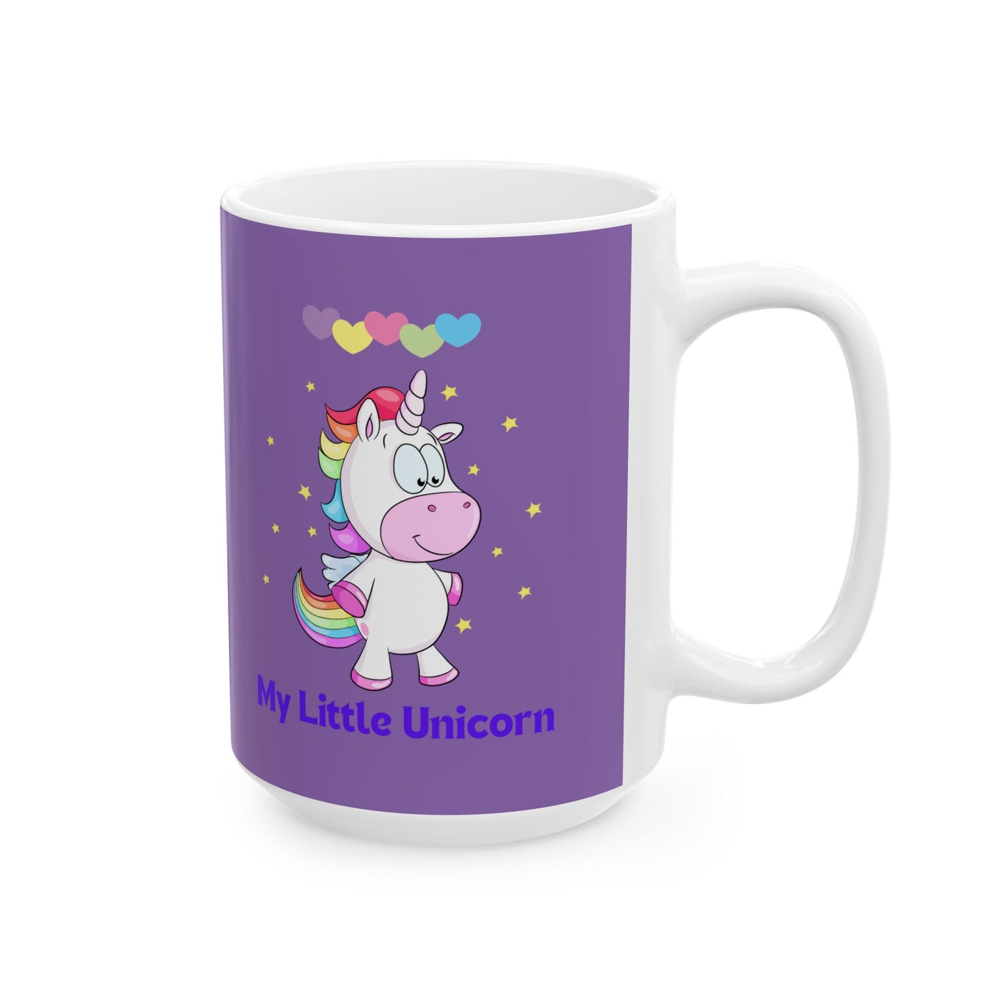 My Little Unicorn Love Mug 11-15 Ounces Light Purple