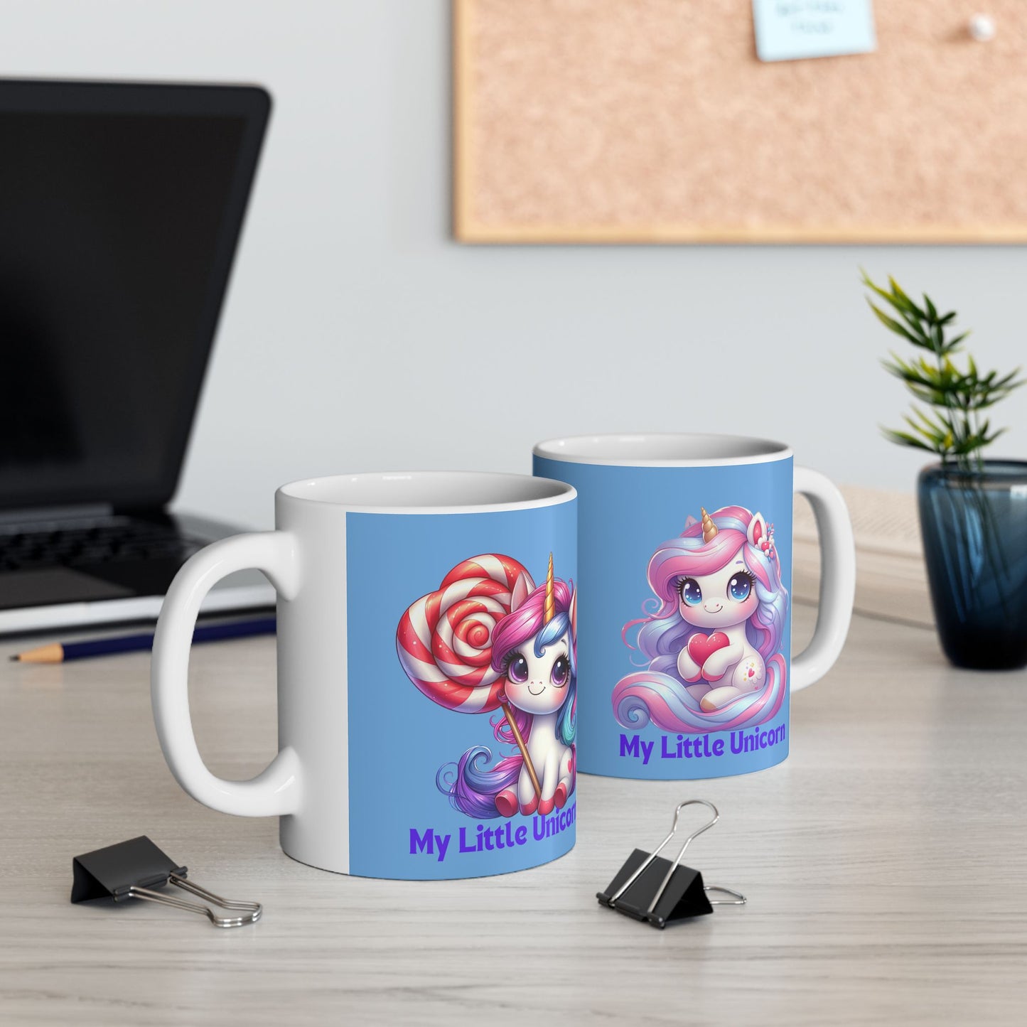 My Little Unicorn Sweet Mug 11-15 Ounces Light Blue