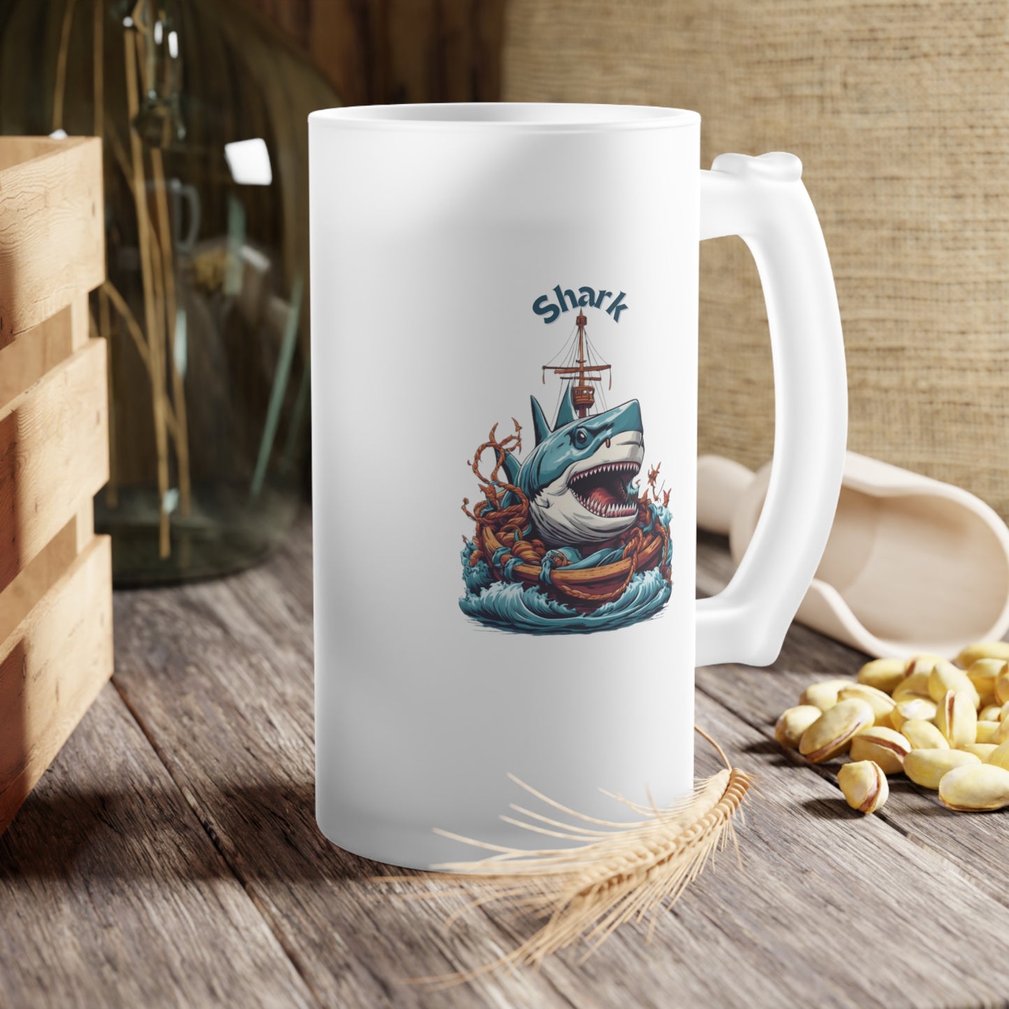 Frosted Glass Beer Mug